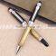 Luxury antique brass ball pen roller pair pen with delicate&customized gift box