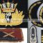 Embroidery Patche cap Rank Shoulder Hand Machine Bullion thread Emblem Insignia Blazer Badges