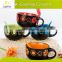 Eco-Friendly,Heat resisted,Eco-friendly Feature and Mugs Drinkware Type 16oz Crooked Ceramic Soup Mug with Fresh Decal