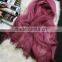 Fashion Luxury Tie Dye Double Layer Wool Cotton and 100% Real Silk Scarf for Women Quality Choice
