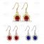 E1056 Wholesale Nickle Free Antiallergic White Real Gold Plated Earrings For Women New Fashion Jewelry