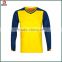 Top brand 100% polyester sublimation OEM service no logo soccer jersey long sleeve