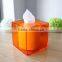 Homeloo Square Tissue Paper Box Holder Modern Style Transparent Clear Acrylic
