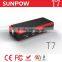 SUNPOW jump start car battery pack 12000mah power bank jump starter