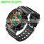 2016 New Brand Luury Gold Black Men Sports Watches Analog quartz Led digital display Watch Military watches 30ATM relogio