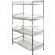 Fashion design Cheap corner shelf Black metal shelf Basket wire shelving