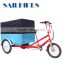 CE approved flatbed 3 wheel tricycle for cargo