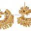 Indian Traditional Ethnic GoldTone Crystal Earrings