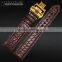 18|19|20|21|22mm high quality genuine alligator leather Watch strap with stainless steel buckle Wholesale 3PCS