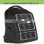 Exquisite hiking chargeable black solar panel backpack
