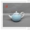 Elegant Blue Color Clay Ceramic Coffee Set 15 PCS Tea Set