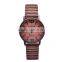 Top selling women Simulation Wooden Watch casual men Wooden Color Leather Strap Watch