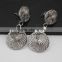 316l Stainless steel round pendant dangles fashion earring designs new model earrings