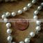 100cm Round Pearl Rose Pink Bead Necklace Chain 8mm Bead Antique Bronze Chain Jewelry Making Supplies