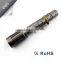 Focus Zoomable led rechargeable flashlight