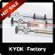KYOK 13 years manufacturer PVC packing single curtain rod set,window decorative curtain rod and finials wholesale