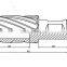 2016 new HSS annular hole cutter with weldon shank--CHTOOLS