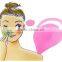 eco-friendly high quality mutifunctional heart design silicone facial cleansing brush