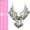 2015 fashion costume jewelry Vintage Sunflower Angel Wing Women Sweater Necklace