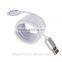 Hot Sale Product Silver and Gold Color Rope USB Data Cable With Led Lighting