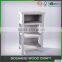 Solid Wood 3 layer Antique Corner Bedside Table