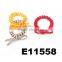 cute colored telephone wire hair band with hair bow