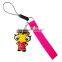 2016 best selling custom design rubber keychain make pvc keyrings