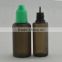 plastic squeeze 10ml 30ml plastic black dropper bottle for e liquid