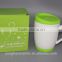 340ml gift mugs with silicone lid and silicone bottom