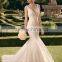 (MY2165) MARRY YOU Sexy Mermaid Dress Sleeveless V-neck Beaded Lace Wedding Gowns 2015