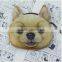 super lovely cartoon 3D solid big eye dog style ladies plush zipper small money coin bag