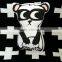 Creative Lovely Cartoon Style Radio Wave Panda Brown Bear And Hook Robot Plush Toy Back Pillow Cushion