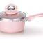 new colorful ceramic coating inside and outside soup pot milk pan frying pan