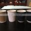 logo printed hot insulated disposable thick ripple wall coffee paper cups with ps lids