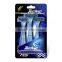 Triple Blades Disposable shaving Razor compared with Gillette mach 3