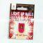 2015 new Style traditional Artificial Fingernails light up nail stickers for shiny acrylic light nail display