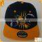 Wholesale custom male 6 panel plain distressed embroidered snapabck baseball cap