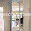55 series thermal break aluminum frame toughten glass swing door