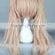 Cartoon Long Kinky Pink Wig Two Ponytials Wig N377