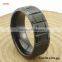 Fashion Ring Jewelry Rotating Grooves Surface Black MENS TITANIUM RINGS