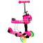 Child 3 in 1 adjustable kick scooter/kid kick foot scooter 3 wheels/wholesale cheap kids kick scooter