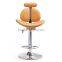 Best selling orange PU Leather bar chair / bar stools with very high quality