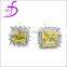 Square shape stud earring in silver925 for women