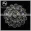 Good quality NK028 metal flower lead free metal shank rhinestone buttons