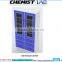laboratory steel glass door 6-drawer tall storage cabinet