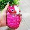 High quality genuine leathter coin purse sheep face animal leather coin purse, coin case