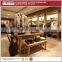 Shop furniture clothes display stand glass coffee table