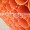 Orange color PE cable protection pipe hdpe conduit tube