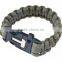parachute cord bracelet .Adjustable Survival Bracelet Camping Wristband With Plastic Buckle