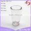 Full Set Clear ball shape glass candle holder with screw top